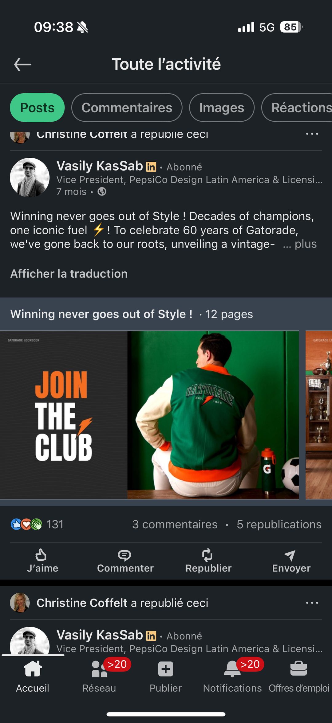 Gatorade 60 ans — lookbook vintage "Join the Club"