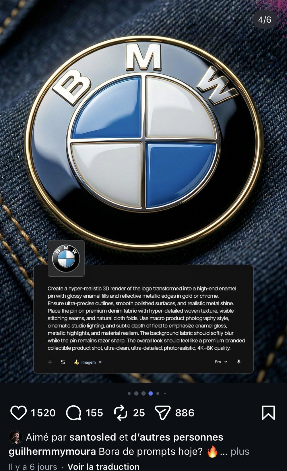 Logo BMW pin's email transformation