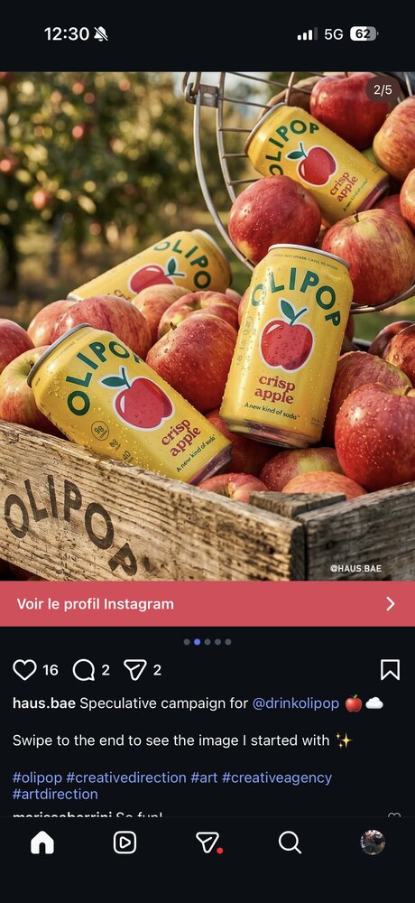 Proposition de direction créative spéculative pour la marque Olipop