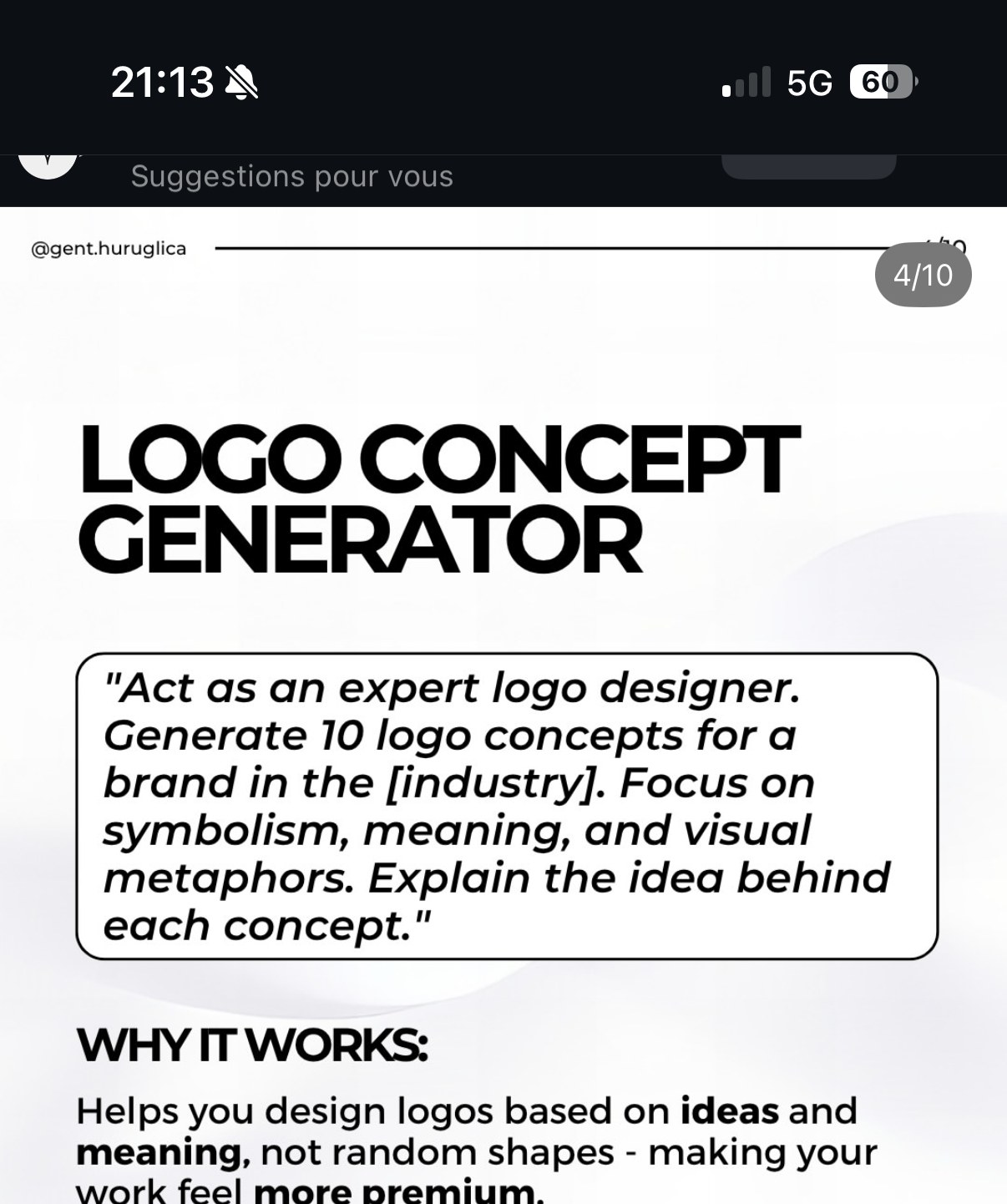 « LOGO CONCEPT GENERATOR » — générer 10 concepts de logo argumentés par symbolisme et métaphore visuelle