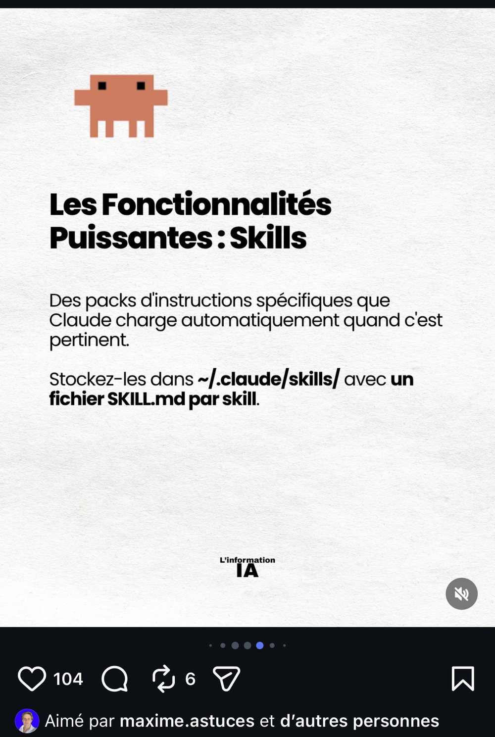 information.ia — carrousel « Le Workflow Optimal » avec Claude Code