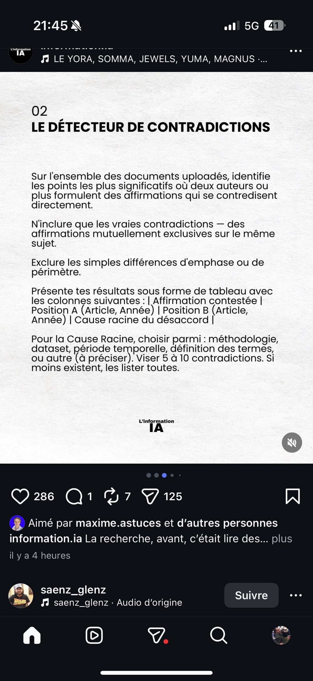 Detecteur contradictions lacunes recherche documents