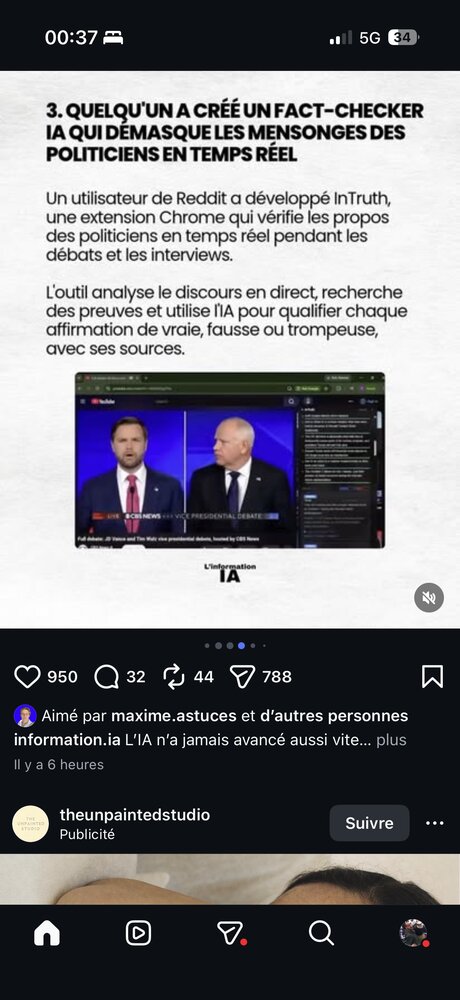 Présentation d'InTruth, extension Chrome de fact-checking IA en direct