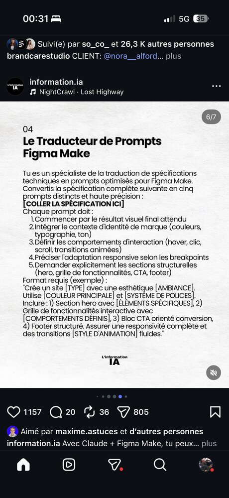information.ia — prompt « Le Traducteur de Prompts Figma Make », slide 6/7