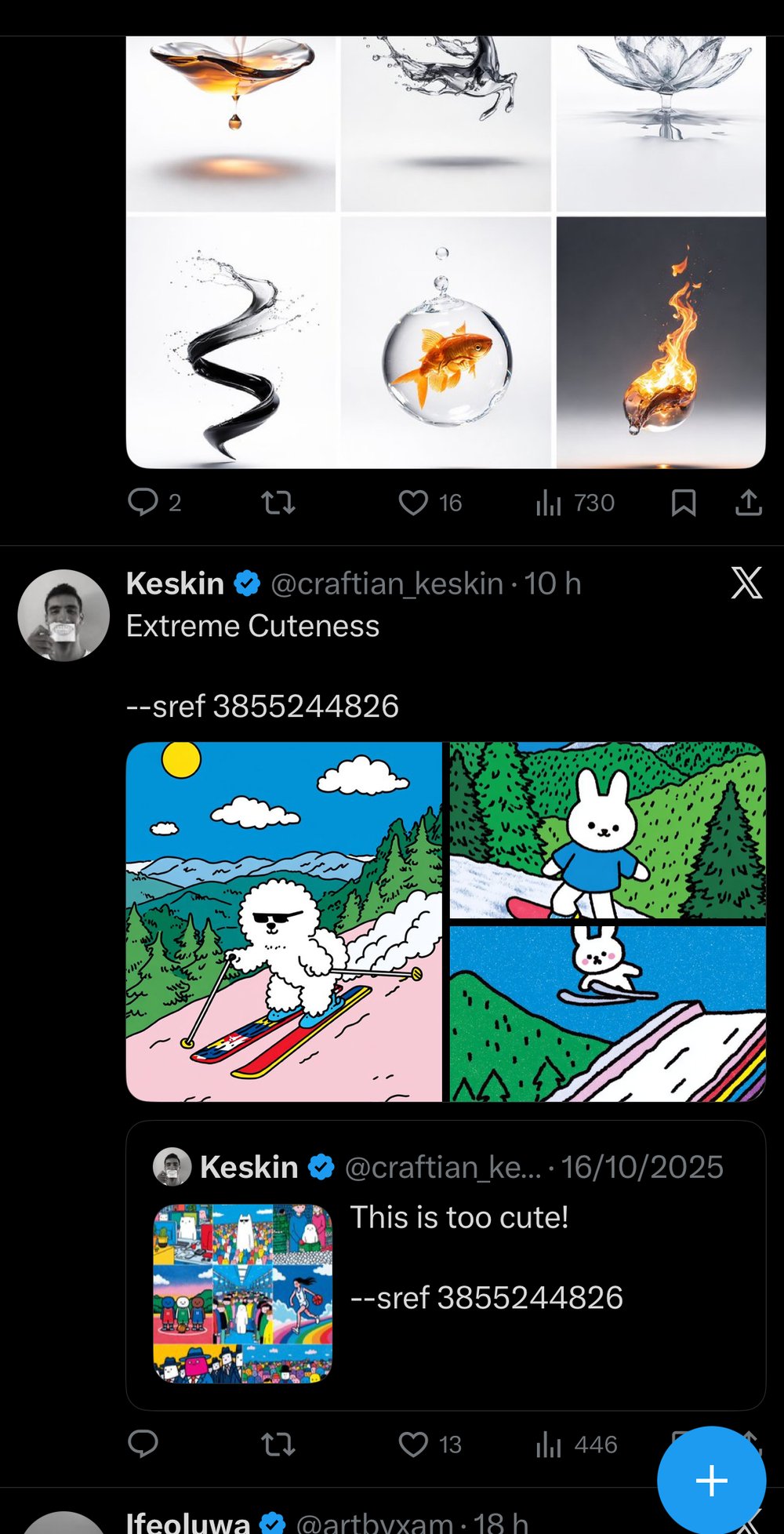 Personnages animaliers mignons ski snowboard sref Keskin