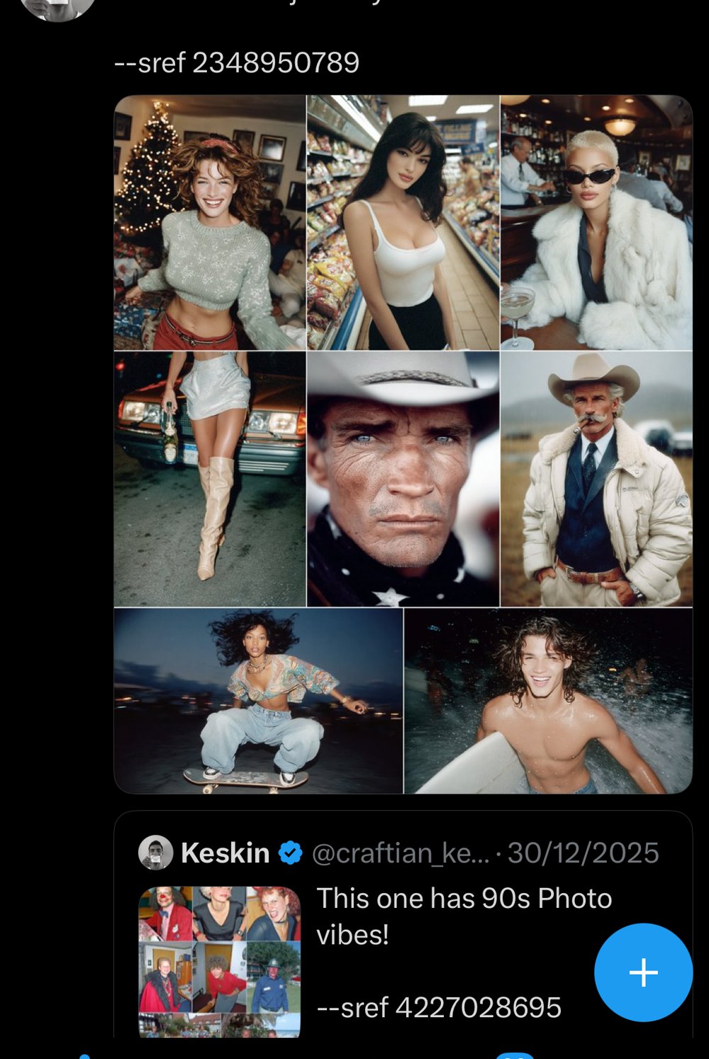 Keskin sref sweep - realistic 90s photo vibes