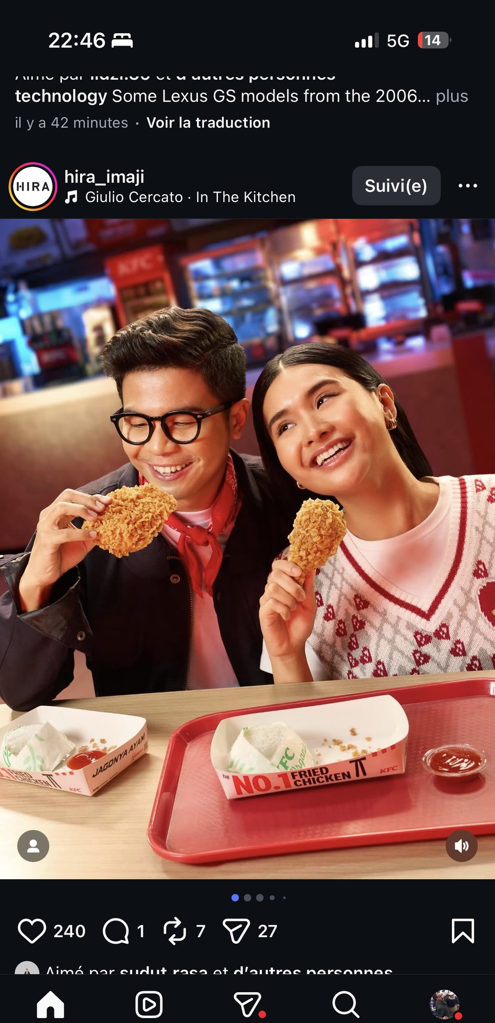 KFC Indonesie PetoOK Duo campagne jeunes poulet convivial