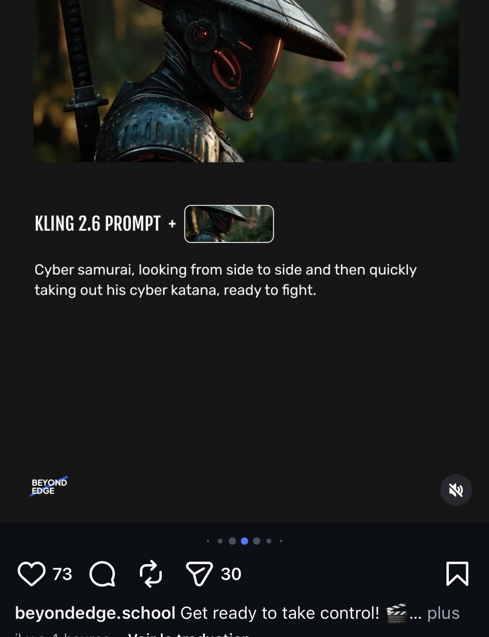 Kling prompts cinématiques — Ronin 2099, Zero Hour, Out of Focus 1