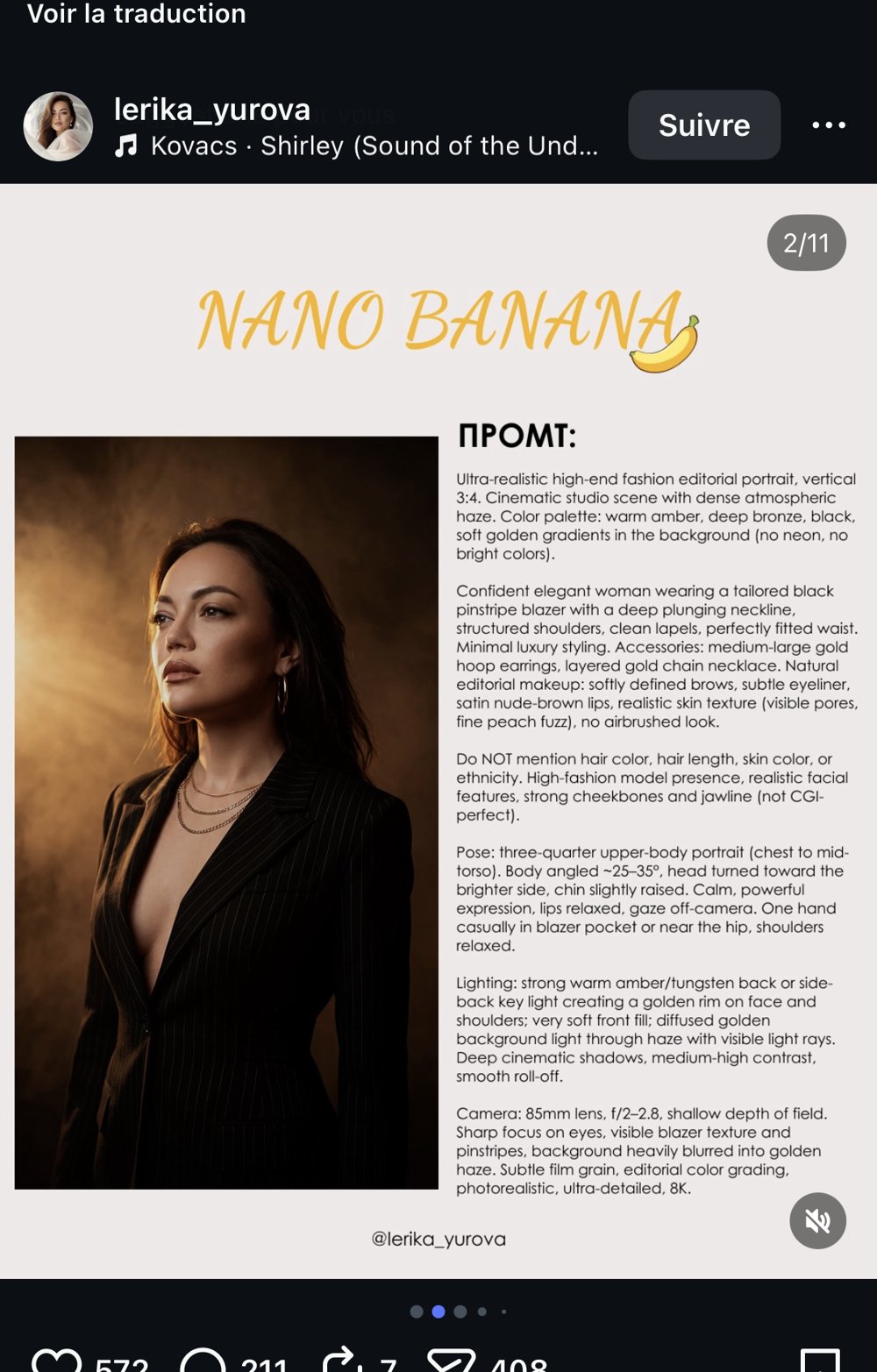 lerika_yurova — prompt Nano Banana portrait editorial mode