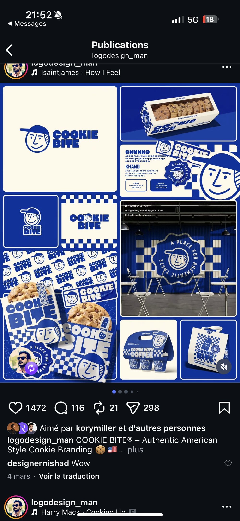 Concept branding Cookie Bite logodesign_man