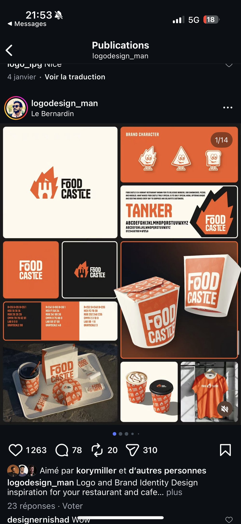 Concept branding Food Castle (v1) logodesign_man