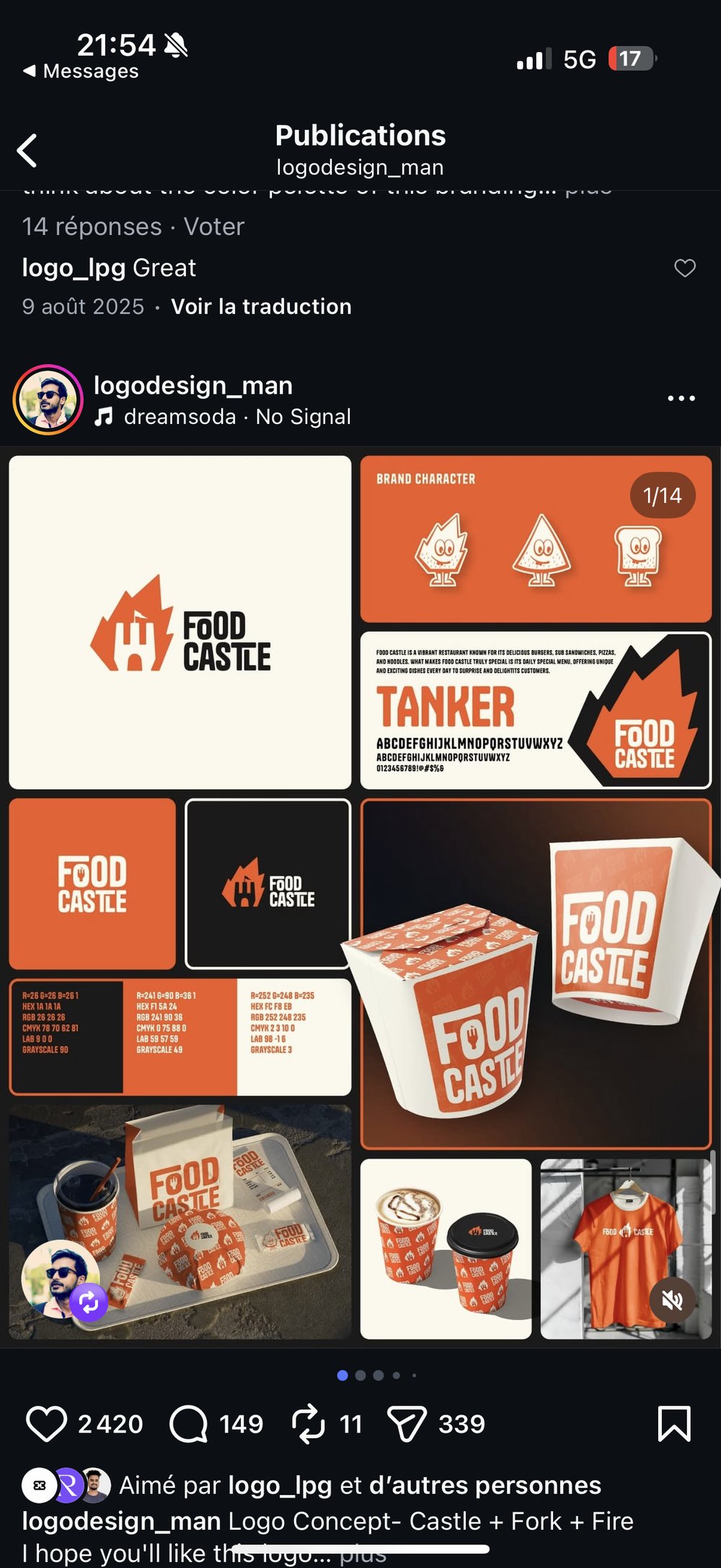 Concept branding Food Castle (v2) logodesign_man