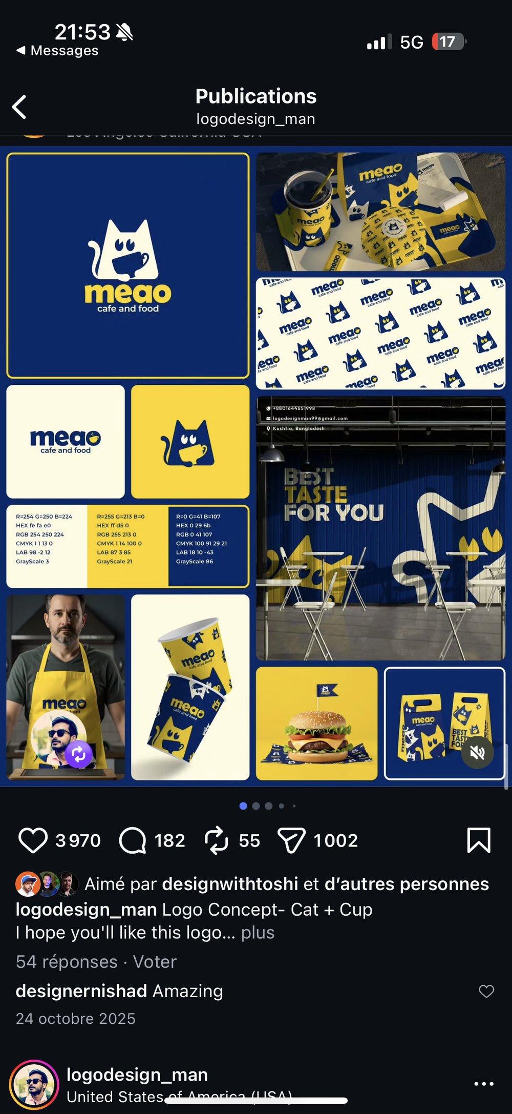 Concept branding Meao Cafe logodesign_man