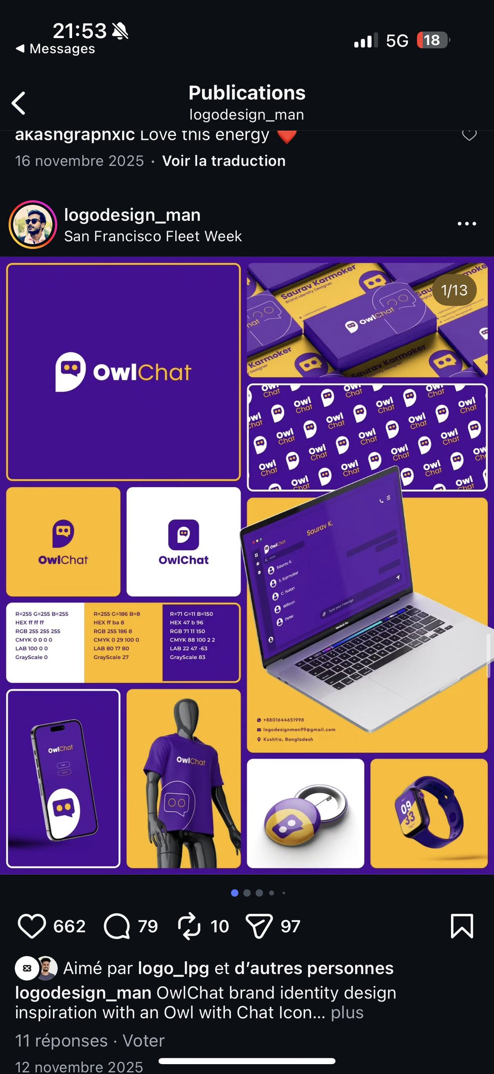 Concept branding OwlChat logodesign_man