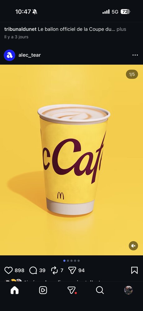 Autre déclinaison de gobelet McCafé