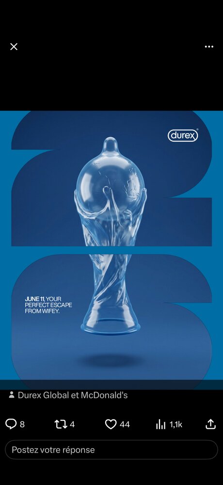 Déclinaison Durex — trophée préservatif