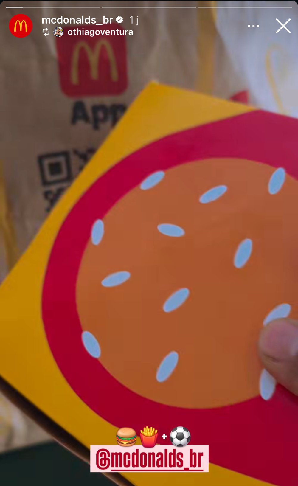 Face graphique « burger » de la box