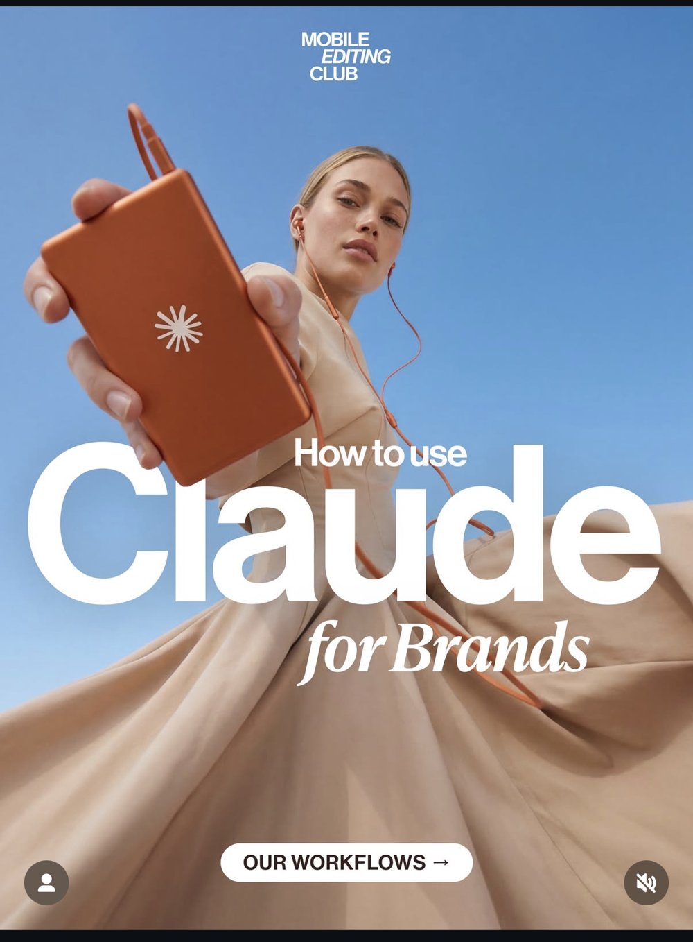 mobileeditingclub — « How to use Claude for Brands » (workflows créa)
