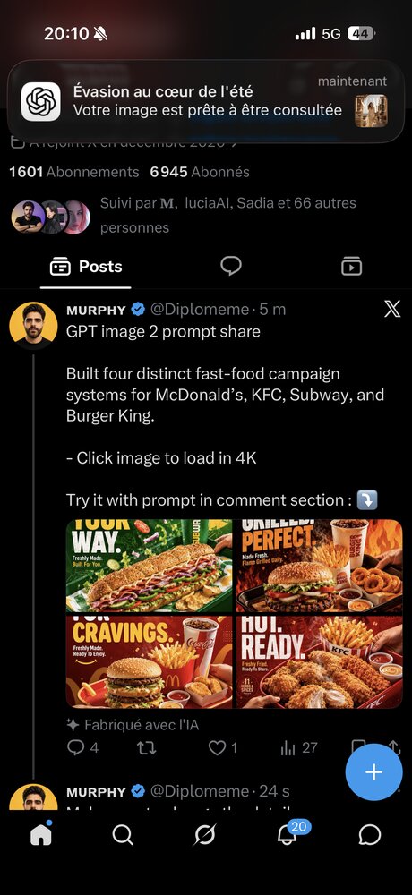 Système de campagne fast-food (4 marques)