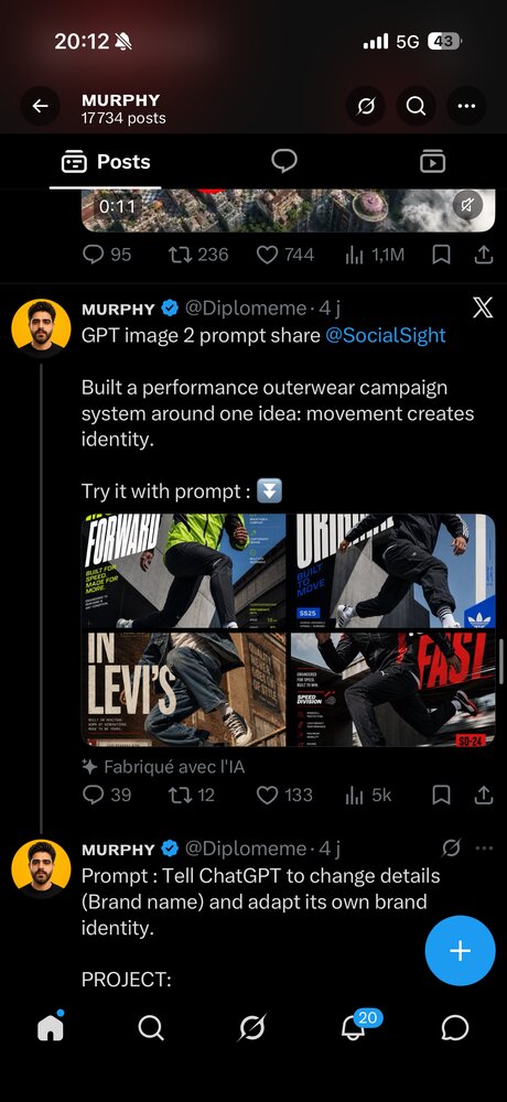 Système de campagne outerwear (mouvement = identité)