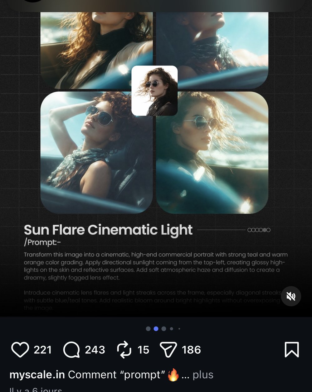 myscale.in — 4 effets cinématiques de retouche portrait (prompts complets)