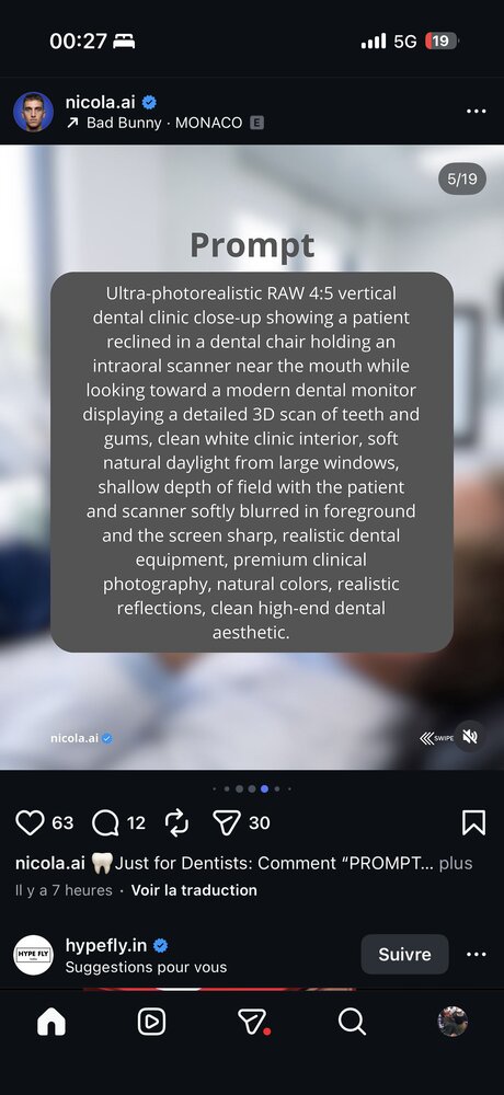 Prompt 5/19 — scan intra-oral et écran 3D
