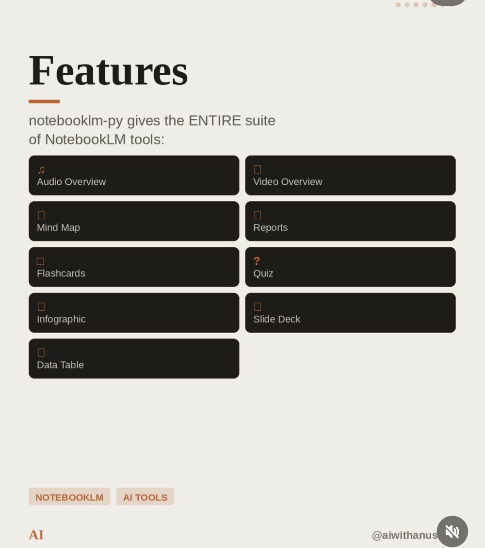notebooklm-py — piloter NotebookLM en ligne de commande via Claude