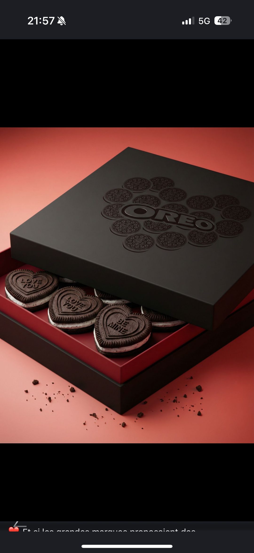 Oreo dévoile un coffret Saint-Valentin haut de gamme