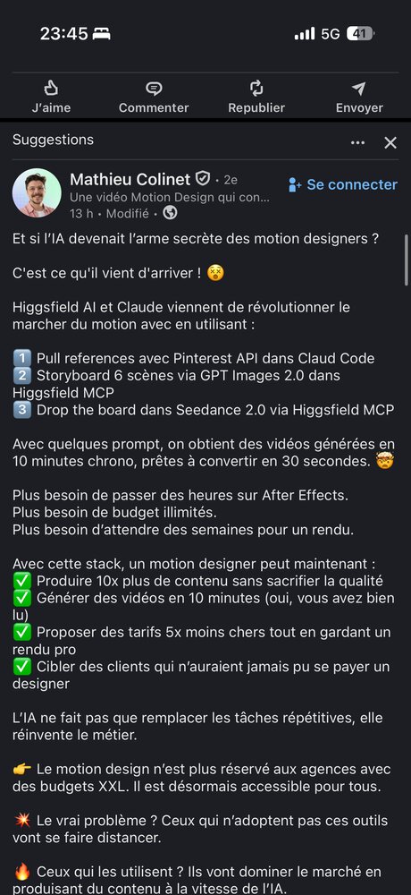 Higgsfield AI + Claude Code — motion design en 10 minutes