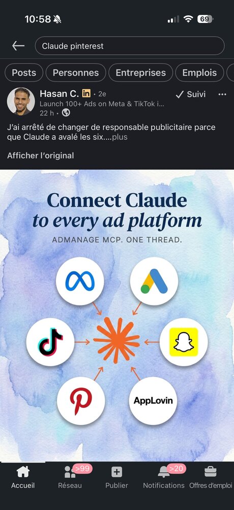 AdManage MCP — connecter Claude à toutes les plateformes publicitaires