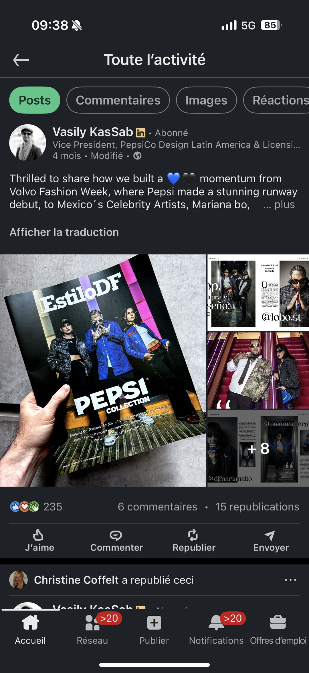 Pepsi Collection – couverture magazine EstiloDF avec artistes mexicains