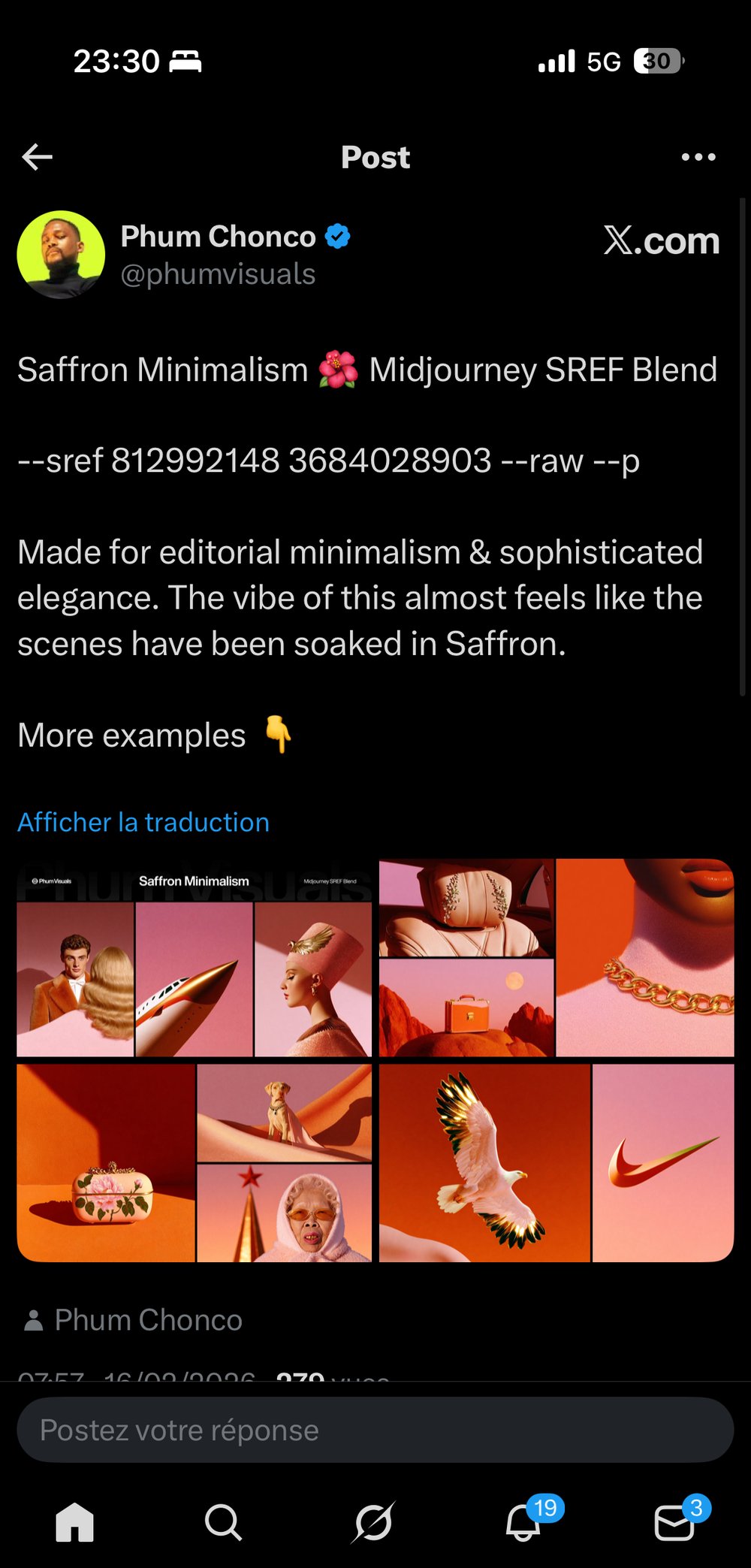 Sref blend Saffron Minimalism editorial elegance Phum Chonco