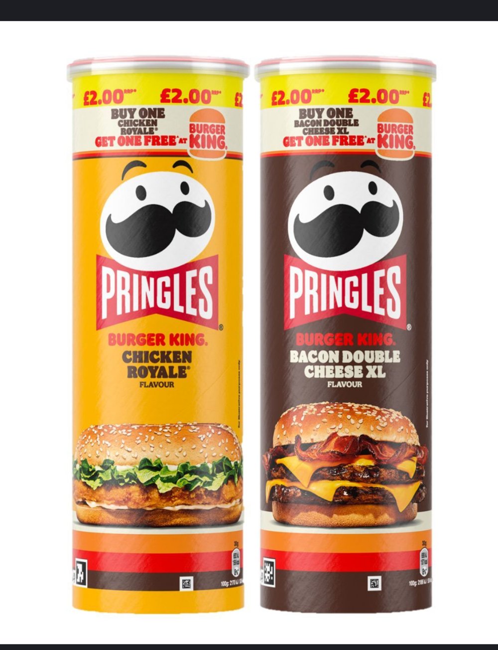 Pringles × Burger King — deux tubes édition limitée