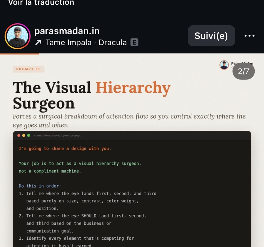 parasmadan.in — Prompt 01 « The Visual Hierarchy Surgeon » (2/7)