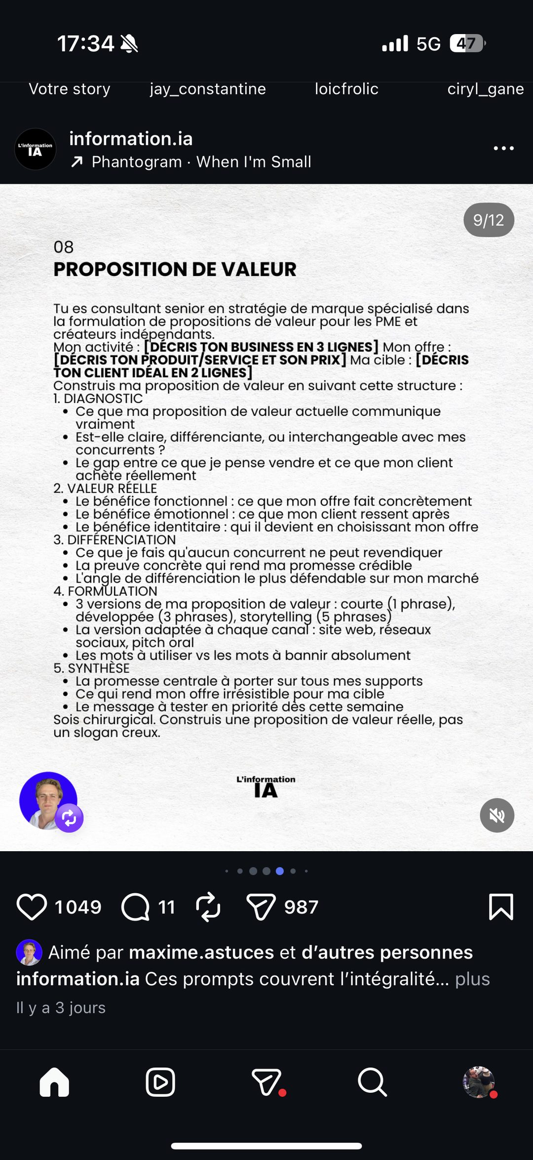 Prompt IA - Proposition de valeur (stratégie de marque)