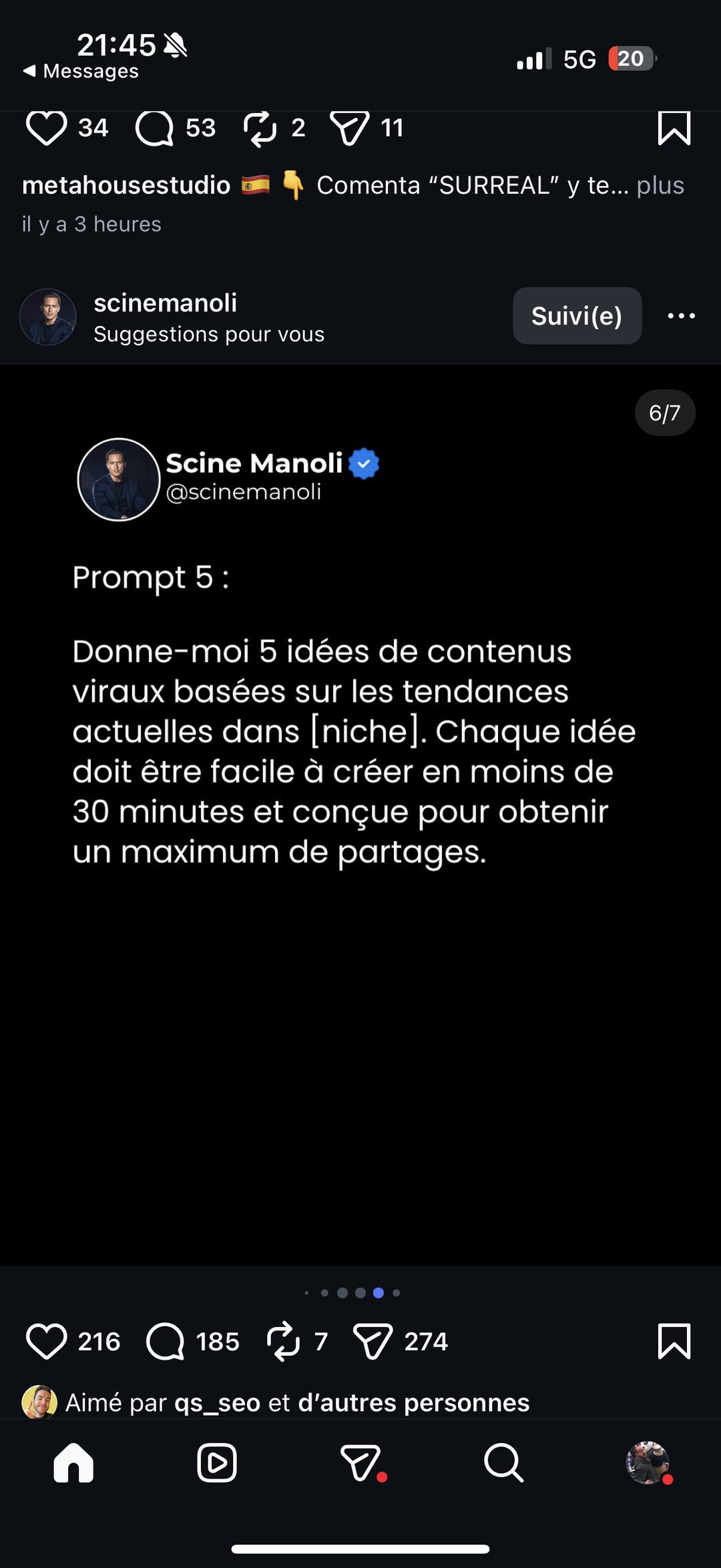 Prompt IA n°5 : idées de contenus viraux rapides