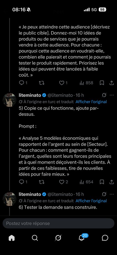 Prompt business — tester la demande d'une idée sans dépenser un centime ni construire le produit
