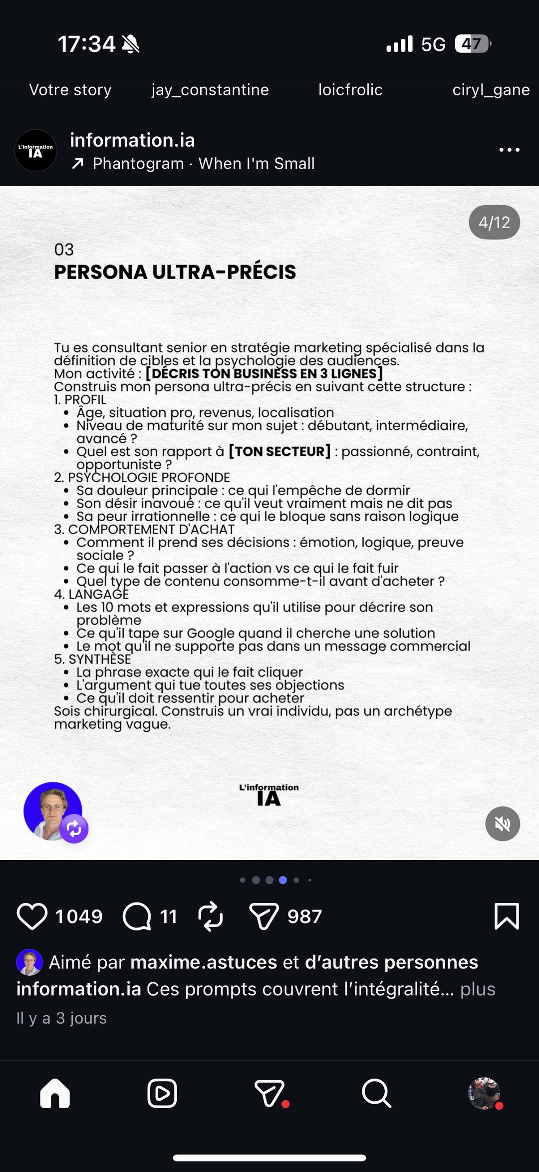Prompt marketing - Persona ultra-précis