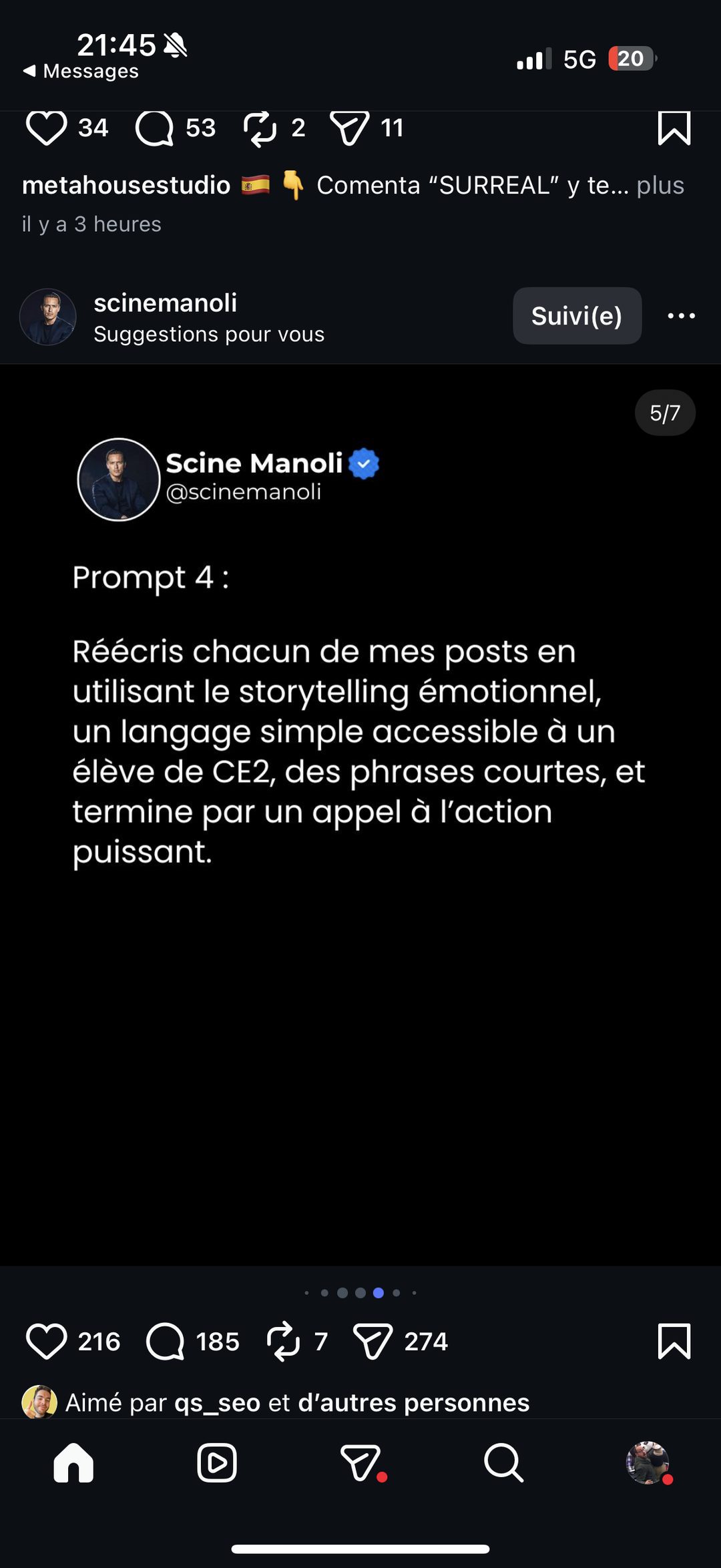 Prompt IA n°4 : réécriture en storytelling émotionnel