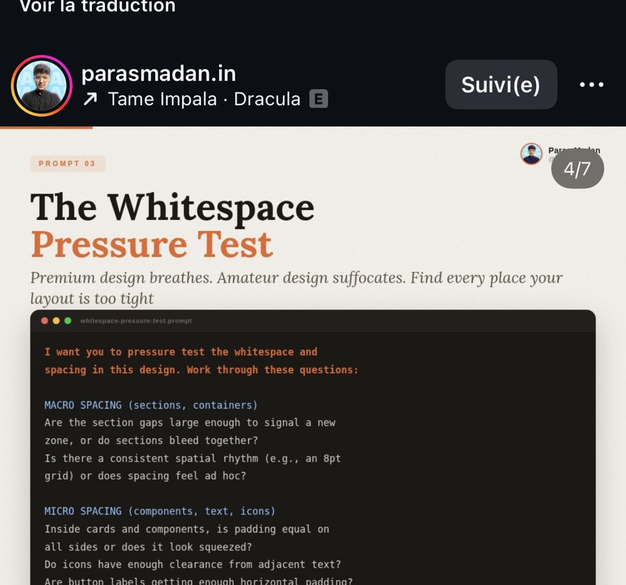 parasmadan.in — Prompt 03 « The Whitespace Pressure Test » (4/7)