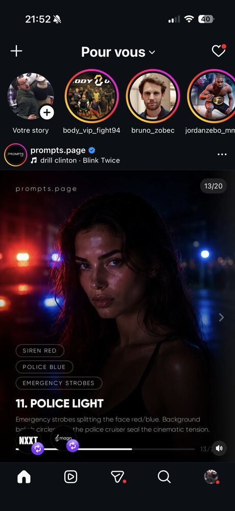 prompts.page — technique n°11 « Police Light », prompt éclairage cinématographique