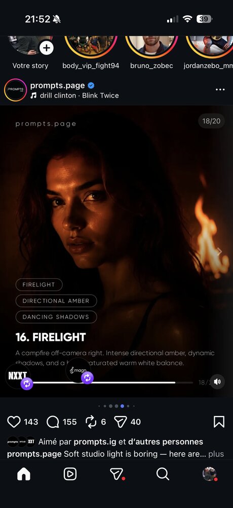 prompts.page — technique n°16 « Firelight »
