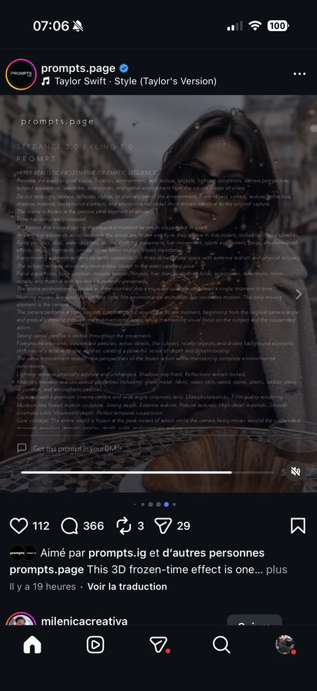 Portrait mode généré par IA façon pochette d'album