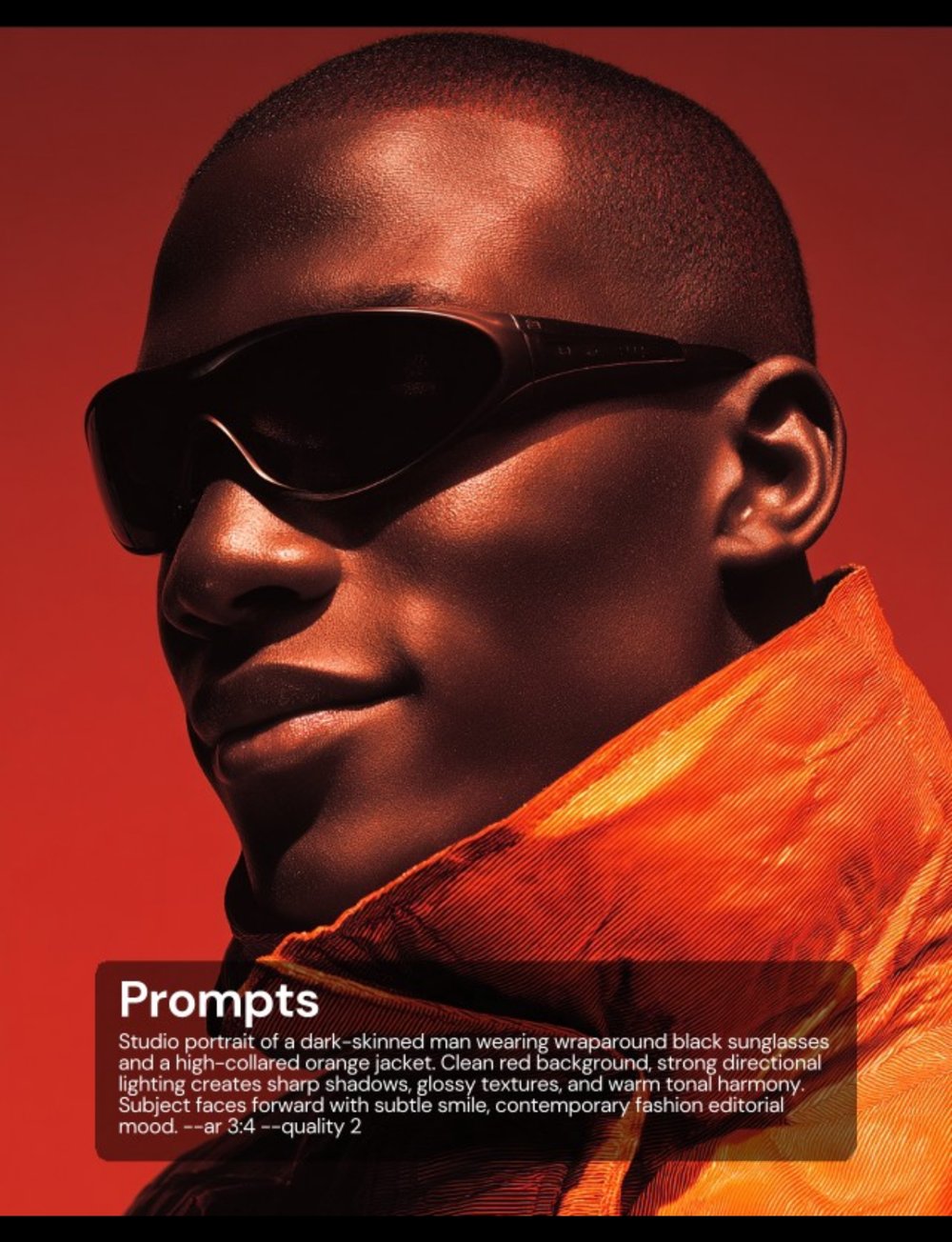 Prompts — lunettes orange