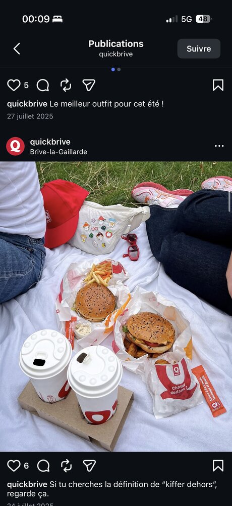 quickbrive — contenu lifestyle pique-nique « kiffer dehors »