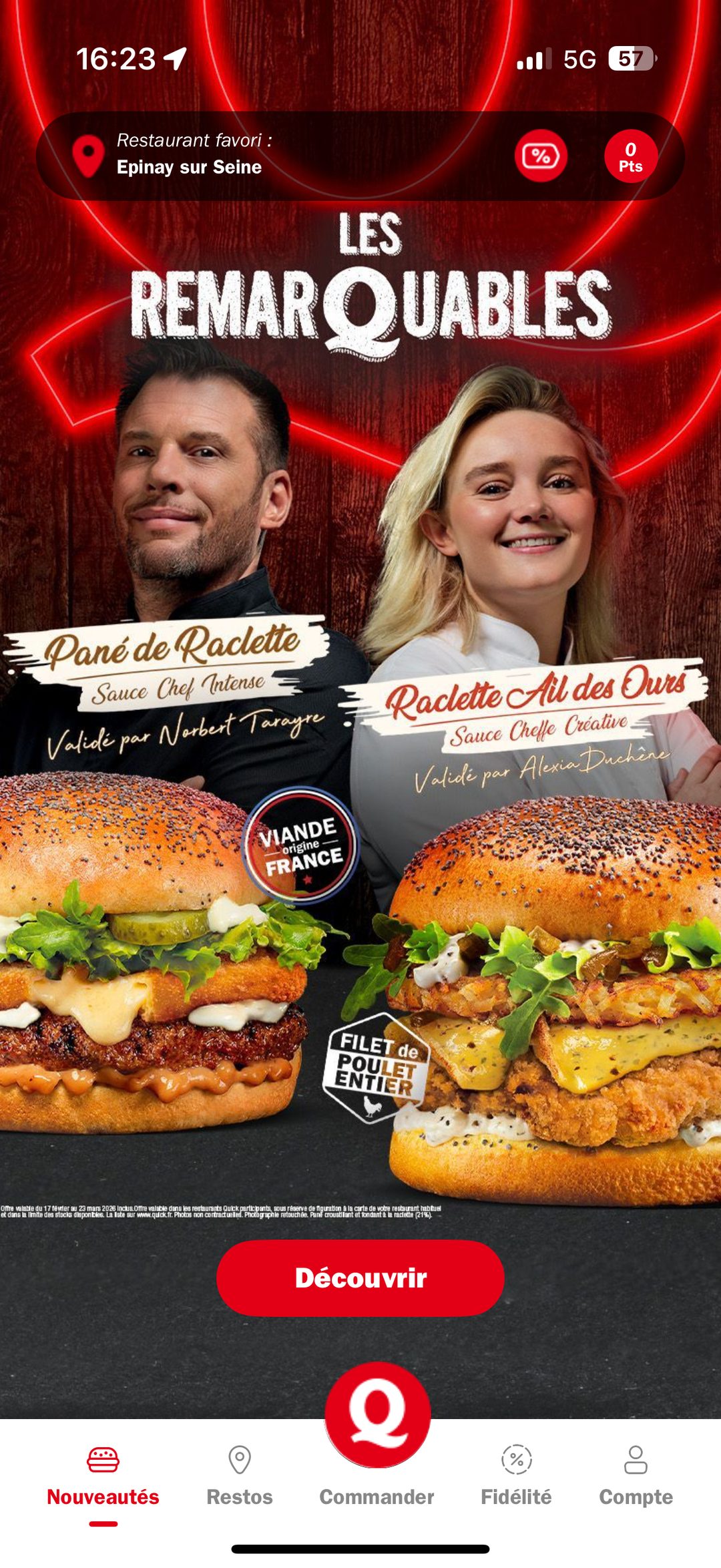 Quick — campagne "Les Remarquables" (reprise)