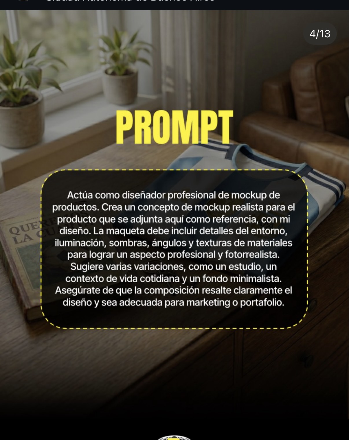 ragaco30 — prompt mockup générique multi-contexte (slide 4/13)