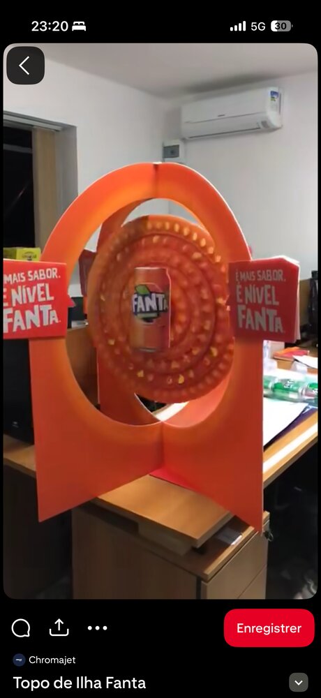 Topper d'îlot Fanta géant