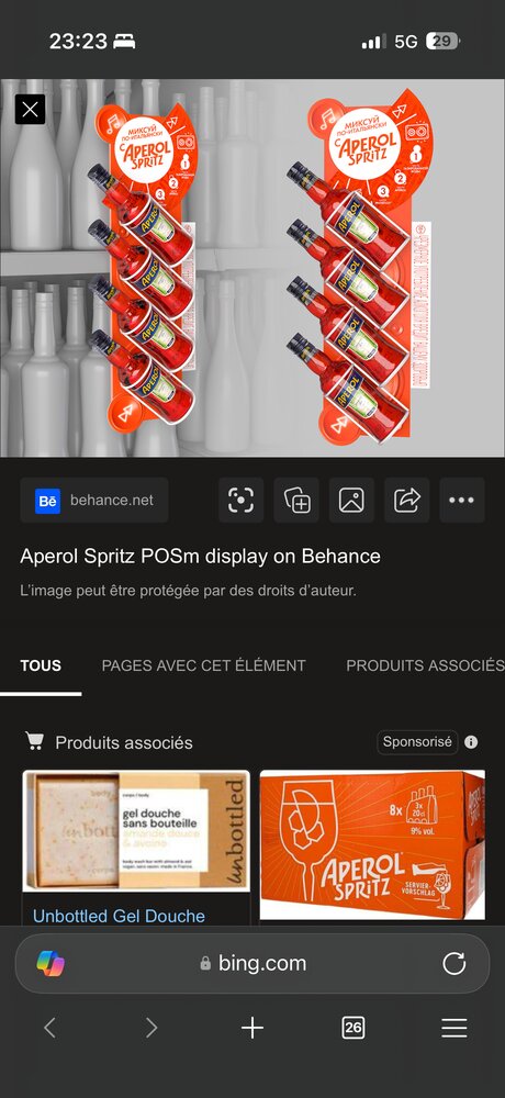 Présentoir mural POSM Aperol Spritz