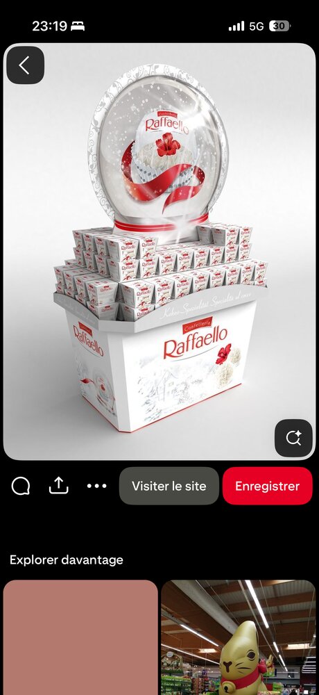 Présentoir boule à neige Raffaello